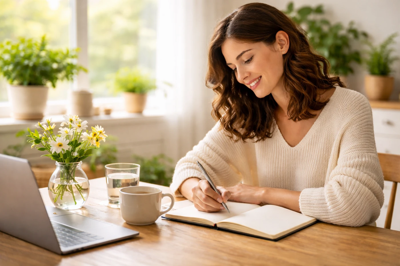 balanced lifestyle woman